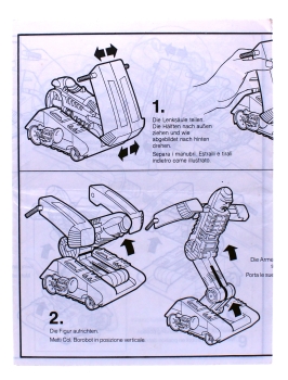 Bravestarr Instructions (Gebrauchsanleitung) "Oberst Borobot (Col. Borobot)" von Mattel